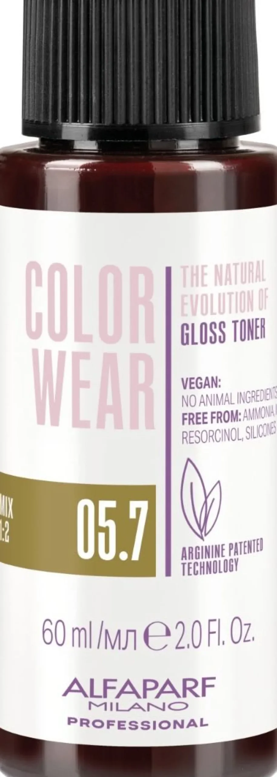 Alfaparf Milano Color Wear Gloss Toner 05.7 Soft Light Matte Brown - 60 ml