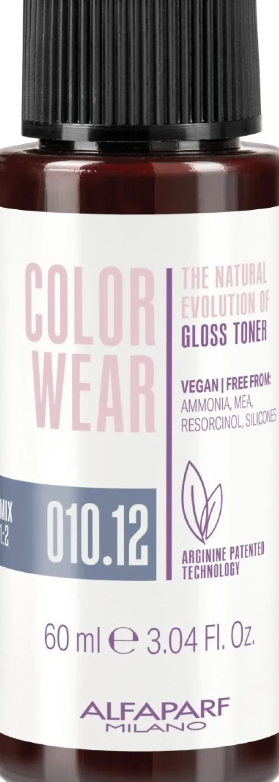 Alfaparf Milano Color Wear Gloss Toner 010.12 Soft Lightest Ash Violet Blonde - 60 ml