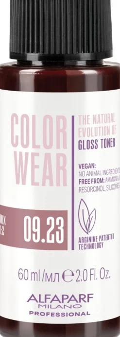 Alfaparf Milano Color Wear Gloss Toner 09.23 Soft Very Light Violet Golden Blonde - 60 ml