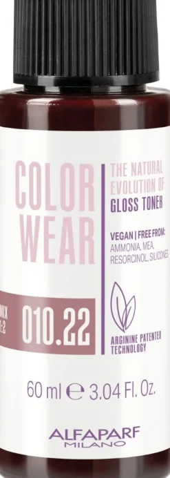 Alfaparf Milano Color Wear Gloss Toner 010.22 Soft Lightest Intense Violet Blonde - 60 ml