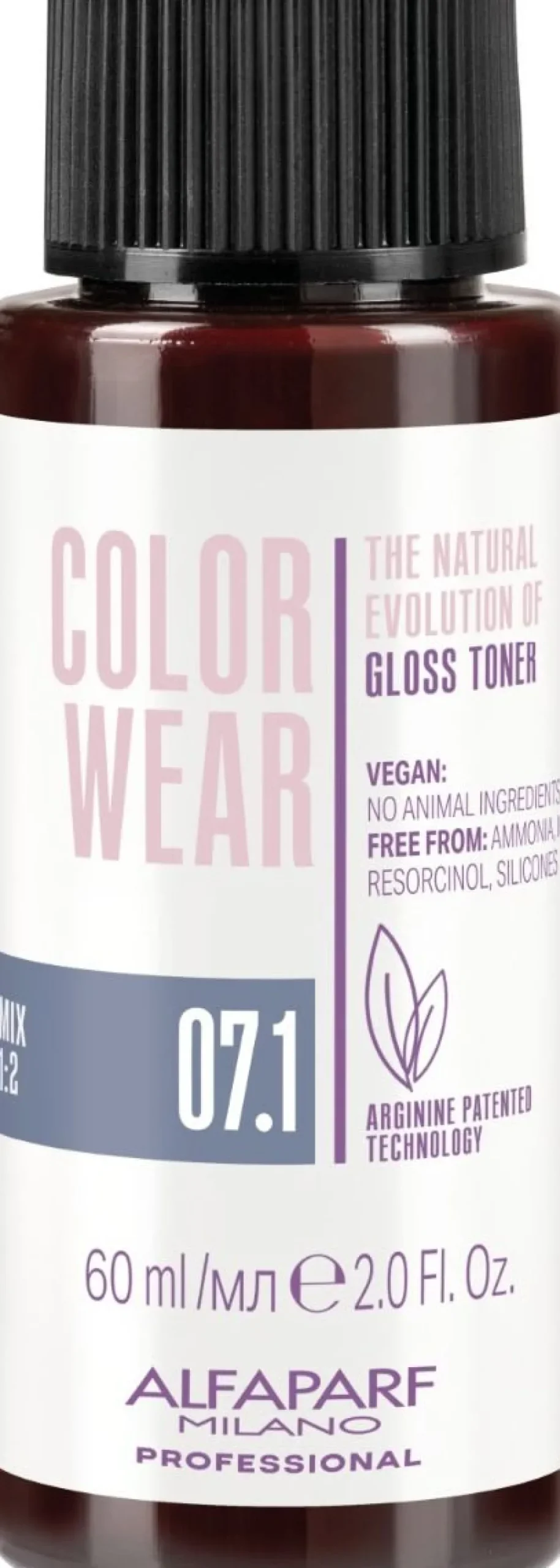 Alfaparf Milano Color Wear Gloss Toner 07.1 Soft Medium Ash Blonde - 60 ml