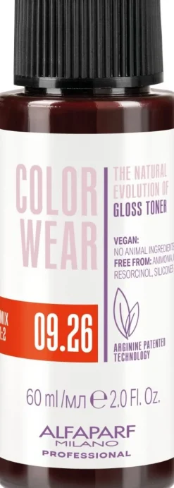 Alfaparf Milano Color Wear Gloss Toner 09.26 Soft Very Light Violet Red Blonde - 60 ml