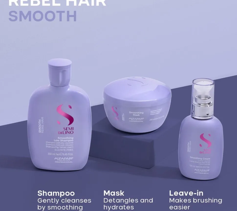 Alfaparf Milano Holiday Kit Set Semi di Lino Smooth 465 ml