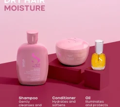 Alfaparf Milano Holiday Kit Set Semi di Lino Moisture 465 ml