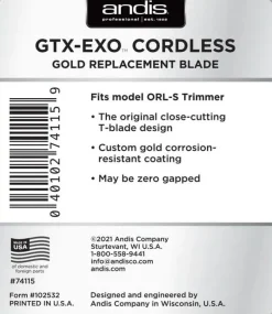 Andis Gold Shallow-Tooth GTX-EXO Blade