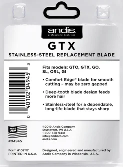 Andis T-OutlinerLi Deep Tooth GTX Blade Stainless Steel (U)