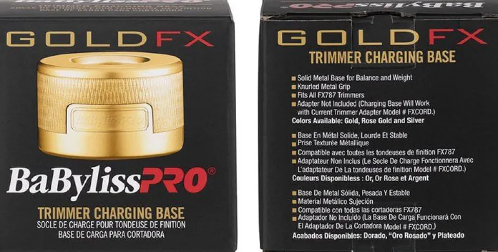 BaByliss PRO 4Artists Skeletonfx Charging Stand Gold