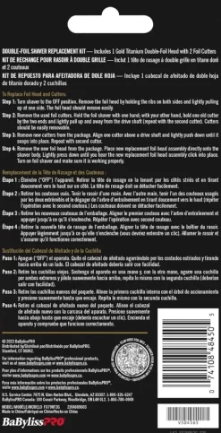 BaByliss PRO FXONE Replacement Foils & Cutters Gold