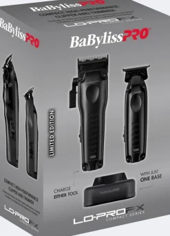 BaBylissPro Black Compact Lo Pro Clipper and Trimmer - Limited Edition