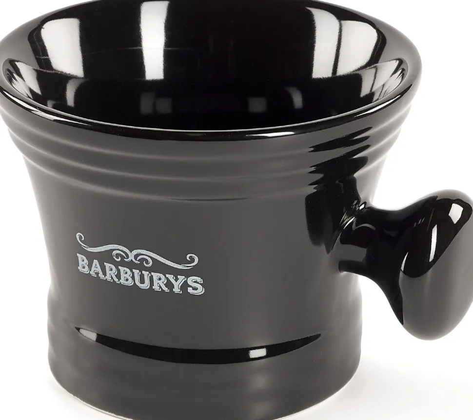 Barburys Garibaldi Porcelain Shaving Mug Black