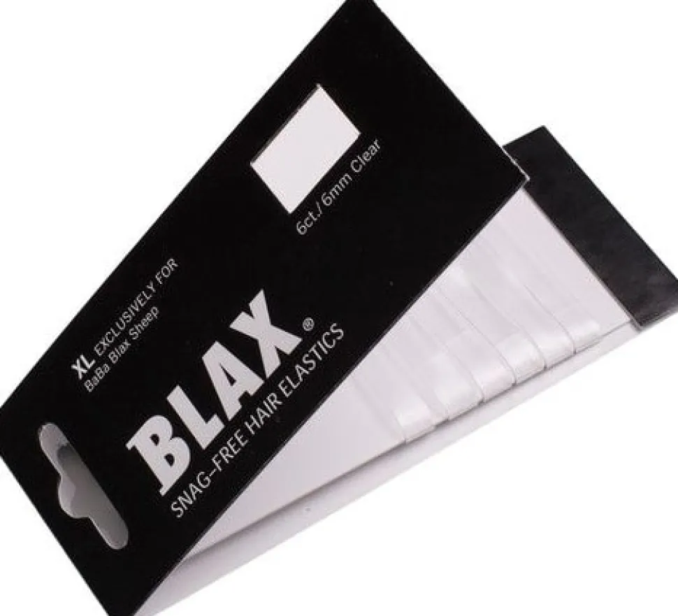 Blax Hair Elastics - XL Clear 6 mm (6 Pcs)