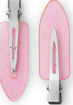 Bravehead Setting Clip Glitter Pink 6 Pcs