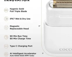 COCCO Impacto Micro Wet - Dry Shaver White