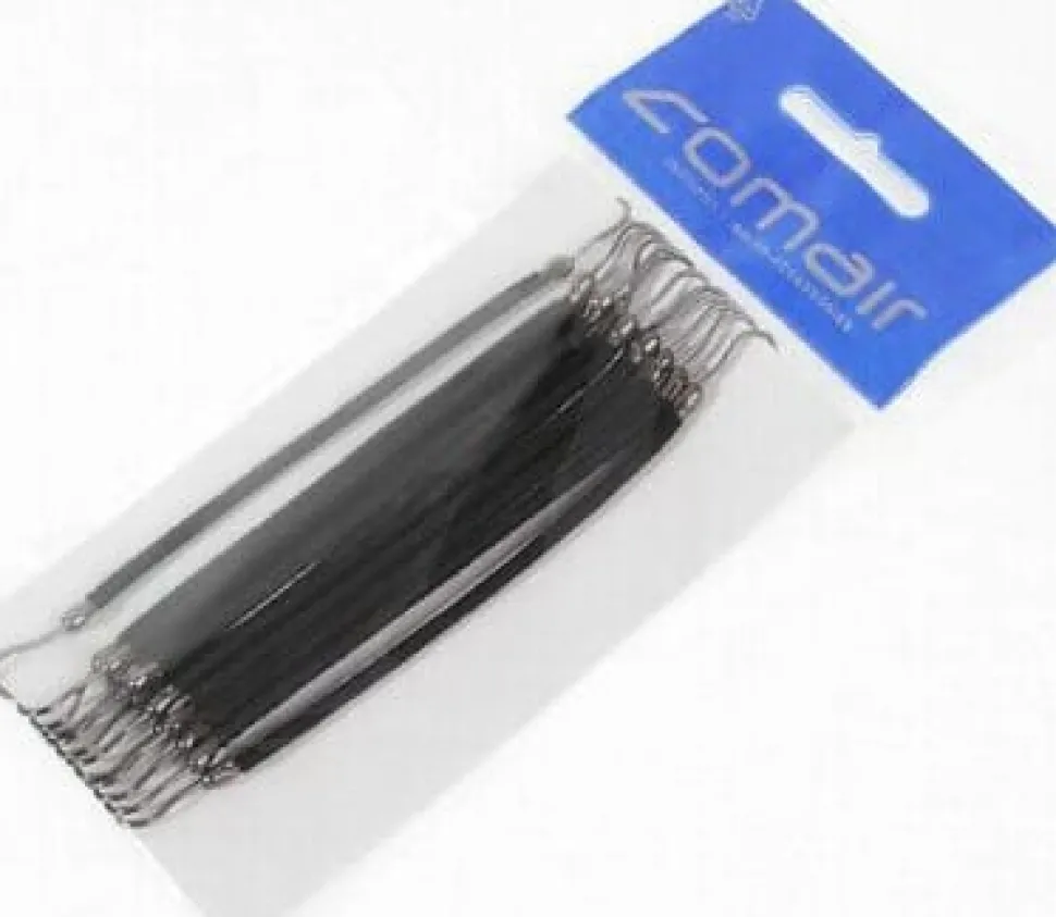 Comair Elastic Bands With Hooks 10 cm - 12 Pcs (U)