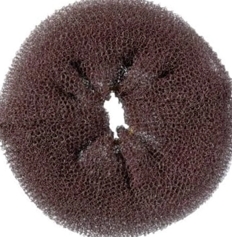Comair Hair donut round, brown 11 cm 12 gr