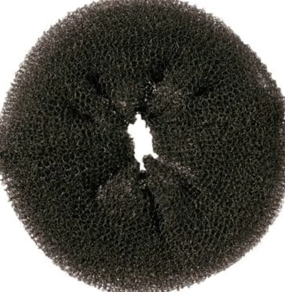 Comair Hair Donut Round, Black, 11 cm 12 gr