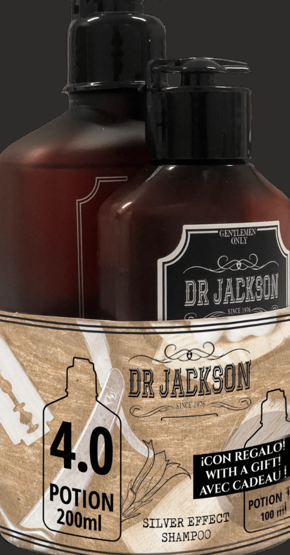 Dr. Jackson White Hair Shampoo Kit Potion 4.0 200 ml + Hair And Body Shampoo Potion 1.0 100 ml Gift Set