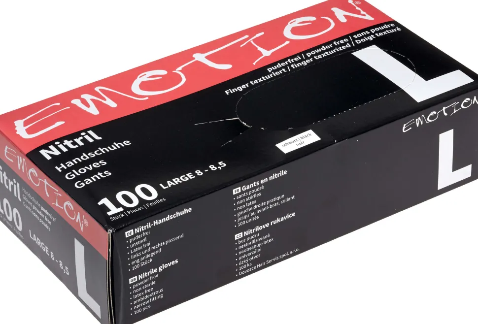 Efalock Emotion Nitril Gloves L Pow.-Free 100 pcs
