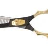 Eurostil - Black/Gold Thinning Scissor 5.5"