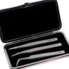 Eurostil - Set 3 individual tweezers one by one hair (U)