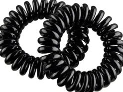 Eurostil Black Spiral Elastics 45 mm - 2 Pcs