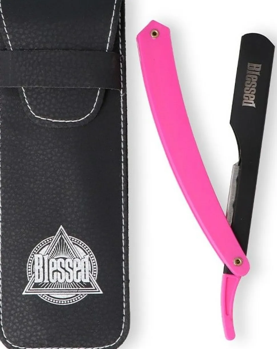 Eurostil Blessed Pink Plastic Handle Razor