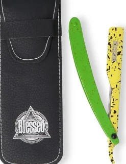Eurostil Blessed Professional Razor Neon Green & Yellow