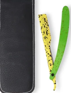 Eurostil Blessed Professional Razor Neon Green & Yellow