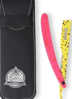 Eurostil Blessed Professional Razor Neon Yellow Pink