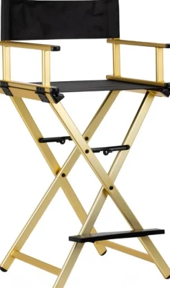 Gabbiano Aluminum Make Up Chair Gold