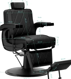 Gabbiano Barber Chair Black BM88066B