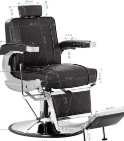 Gabbiano Barber Chair BM88066 Brown