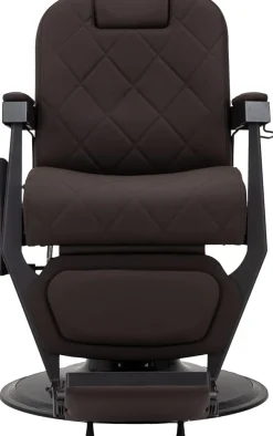 Gabbiano Barber Chair Bruno Brown & Black Frame