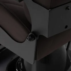 Gabbiano Barber Chair Bruno Brown & Black Frame