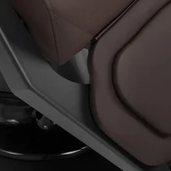 Gabbiano Barber Chair Bruno Brown & Black Frame