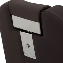 Gabbiano Barber Chair Bruno Brown & Black Frame