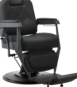 Gabbiano Barber Chair Bruno Black & Graphite Frame