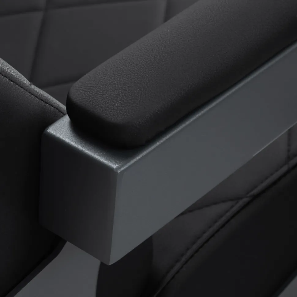 Gabbiano Barber Chair Bruno Black & Graphite Frame