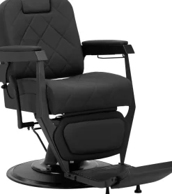 Gabbiano Barber Chair Bruno Black & Black Frame