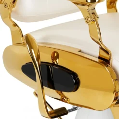 Gabbiano Barber Chair Francesco Gold White