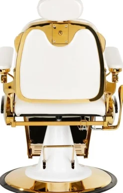 Gabbiano Barber Chair Francesco Gold White