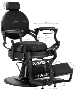Gabbiano Barber Chair Niccolo Black
