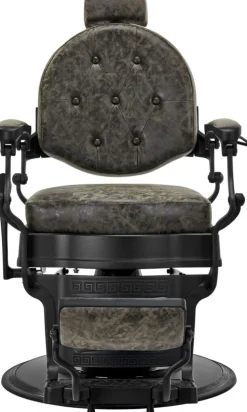 Gabbiano Barber Chair President Old Leather Green