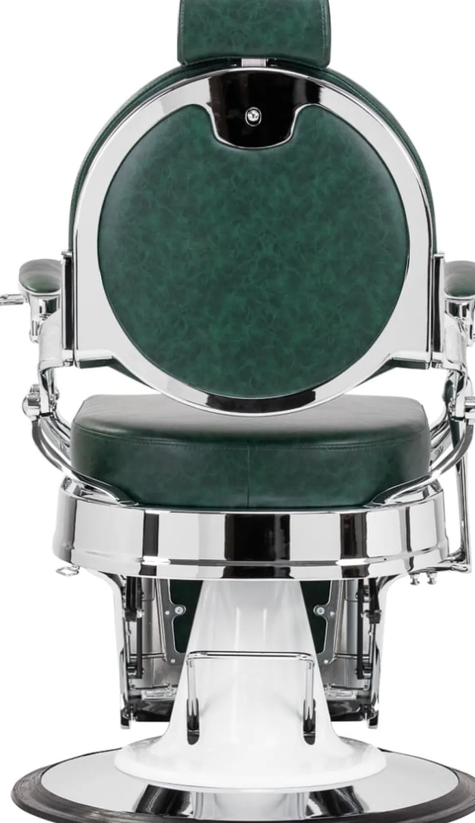 Gabbiano Barber Chair President Green-Chrome