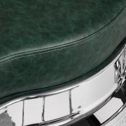 Gabbiano Barber Chair President Green-Chrome