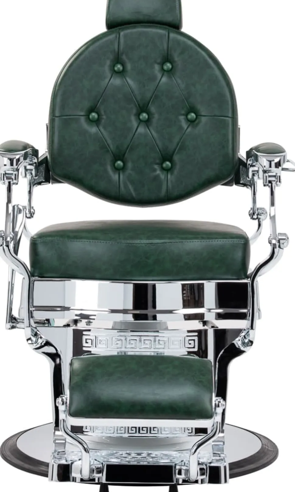 Gabbiano Barber Chair President Green-Chrome