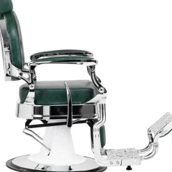 Gabbiano Barber Chair President Green-Chrome