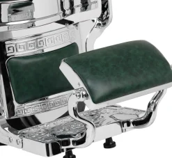 Gabbiano Barber Chair President Green-Chrome