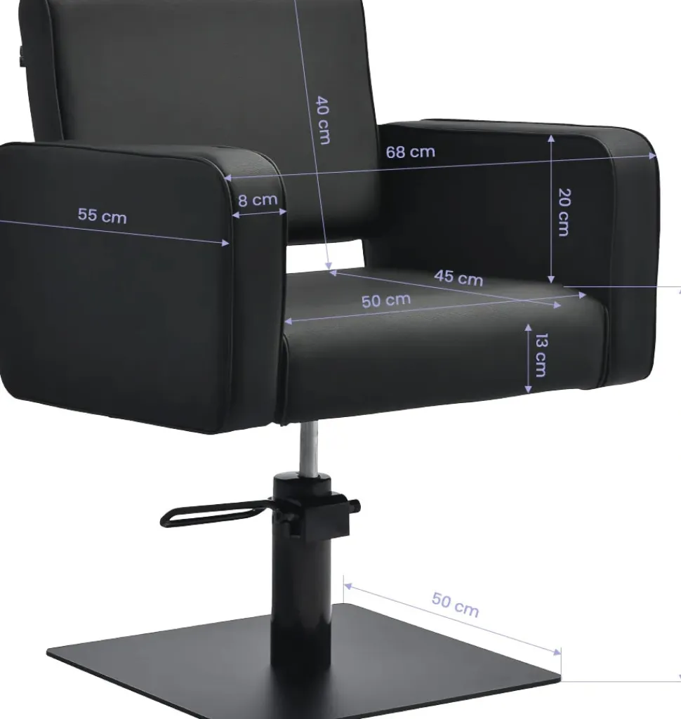 Gabbiano Bilbao Hairdressing Chair - Black