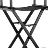 Gabbiano Black Aluminum Make Up Chair